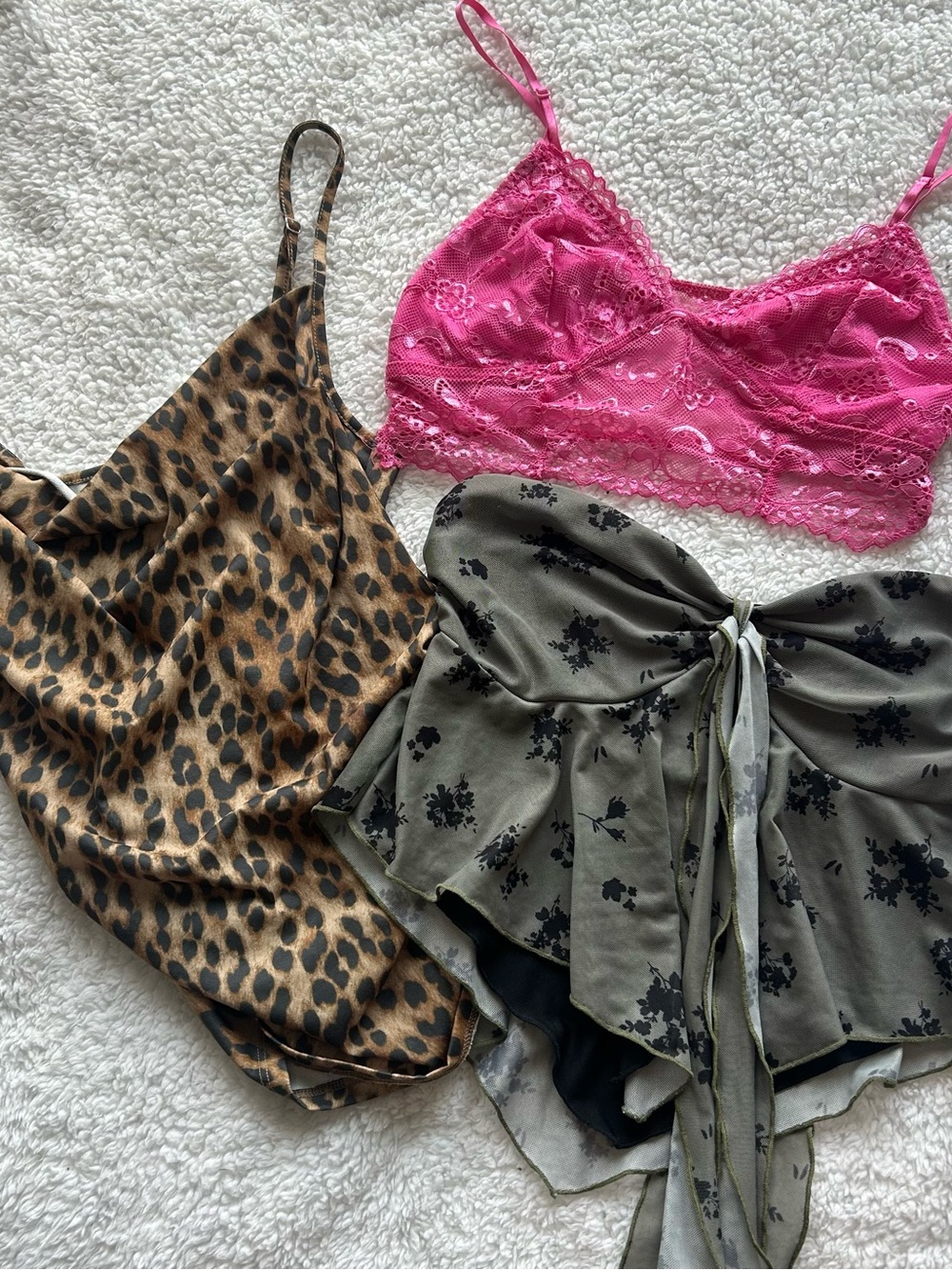 H&M Leopard Print Slip Dress in Brown and Black